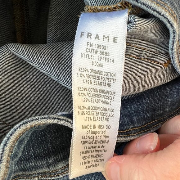 Frame Denim Le Francoise Flare Jeans High Waisted Full Length Long Bell Bottoms - Picture 11 of 15